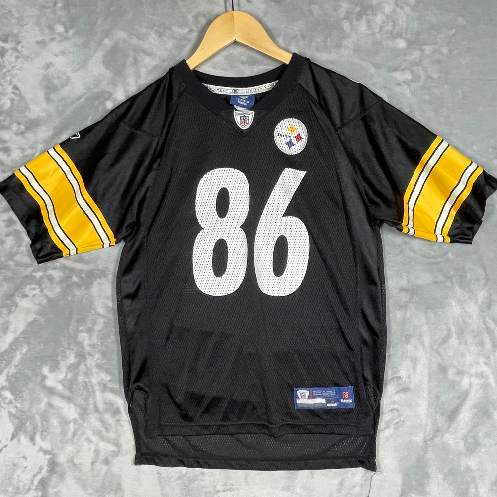 Reebok Pittsburgh Steelers Hines Ward 86 NFL Jersey Youth Large Black 4659 P.S.